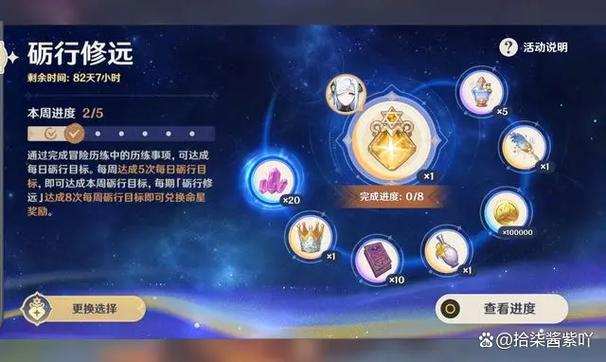 原神角色选择里的星星