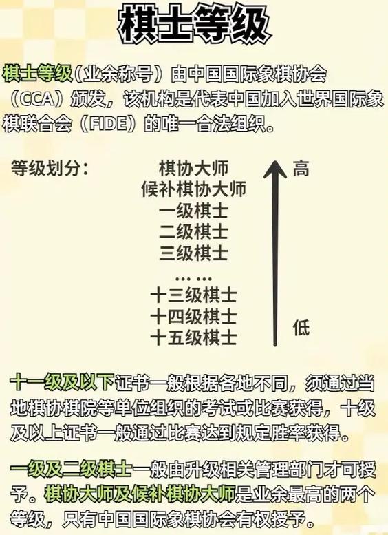 象棋的最高级别是几级