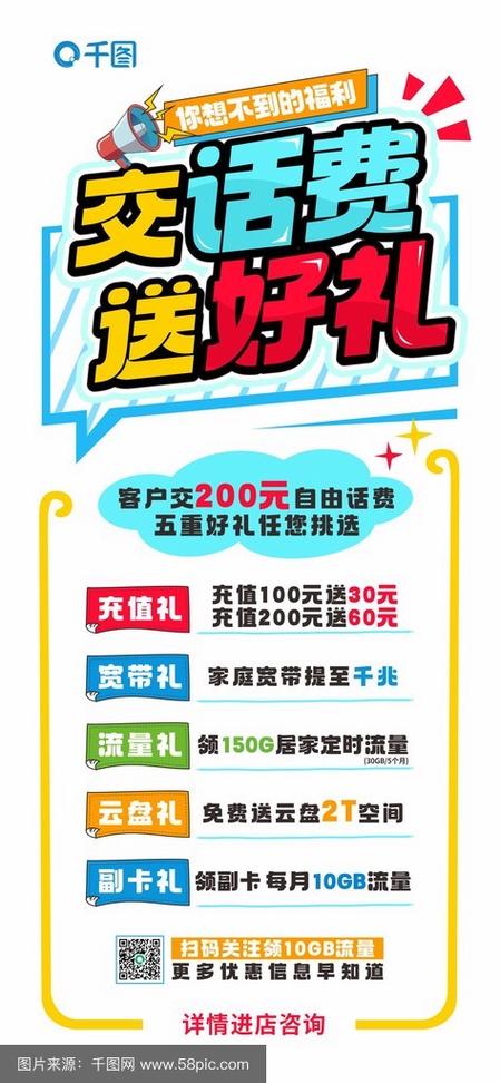 话费优惠券领取