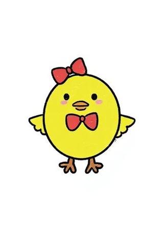 小黄鸡上下班打卡表情包