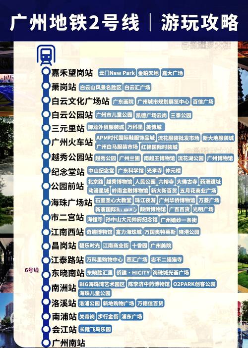 广州2号线沿途景点