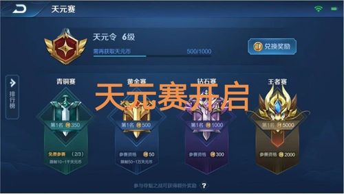 王者模拟战天元赛等级标志