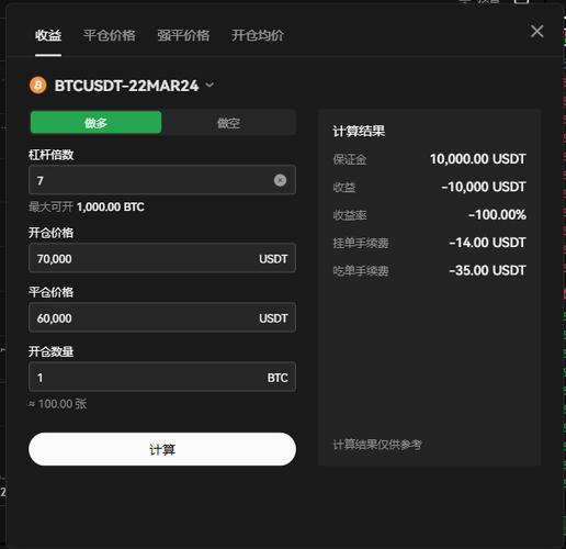 比特币挖矿收益计算器