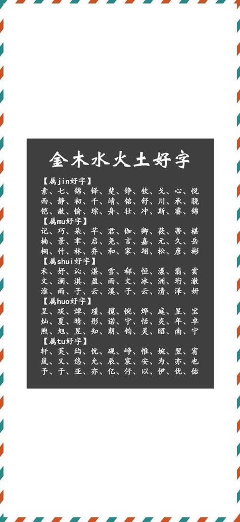 免费生辰八字五行起名
