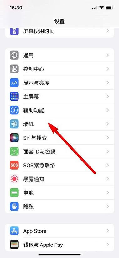 苹果换壁纸在哪里换