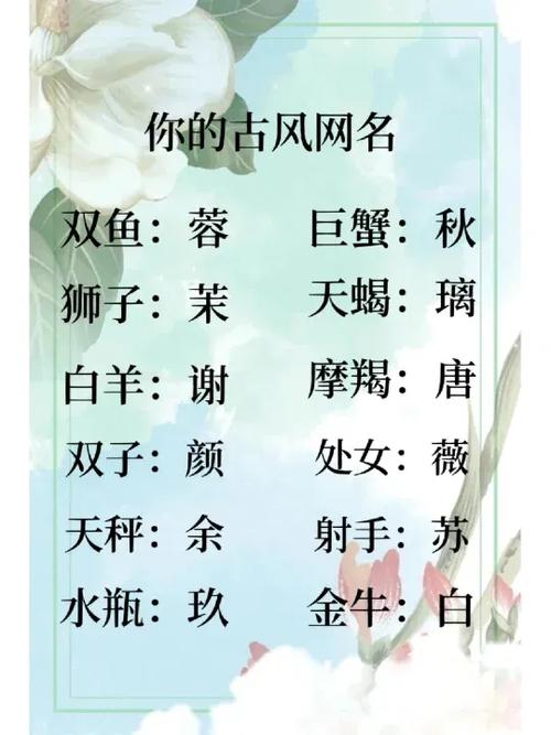 好听的古风名字女