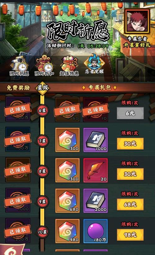 火影忍者礼包领取大全