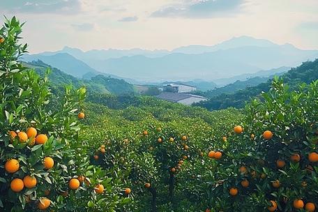 橘子果园图片