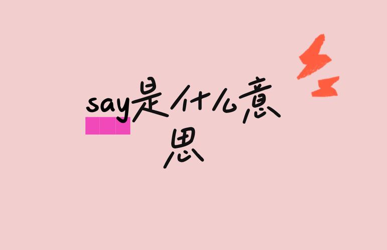 say的用法及搭配