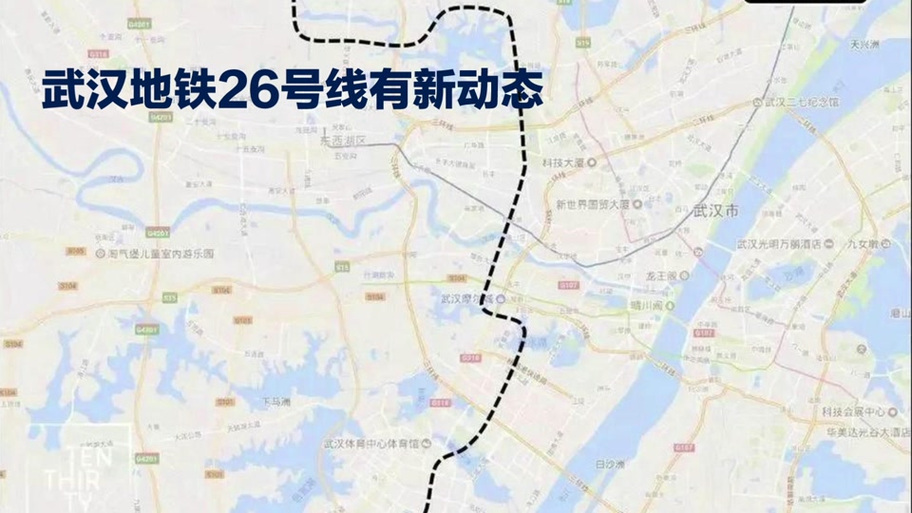 武汉地铁26号线最新线路图