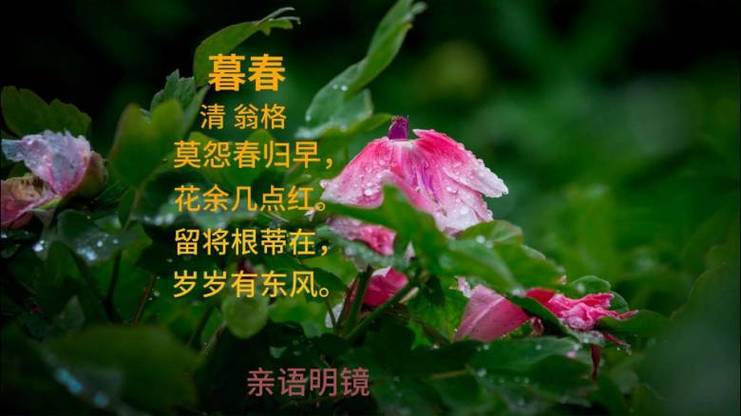 古诗暮春