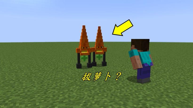 我的世界拔萝卜动画怎么做