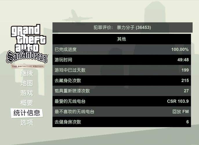 圣安地列斯内置菜单中文版功能介绍完美版