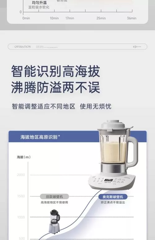 奥克斯破壁机功能介绍