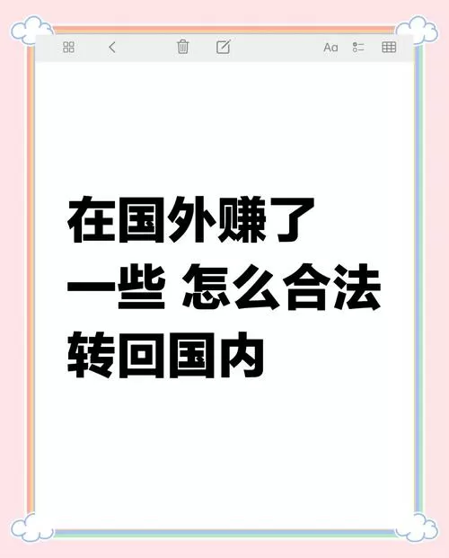 海外合法收入怎么转回国内